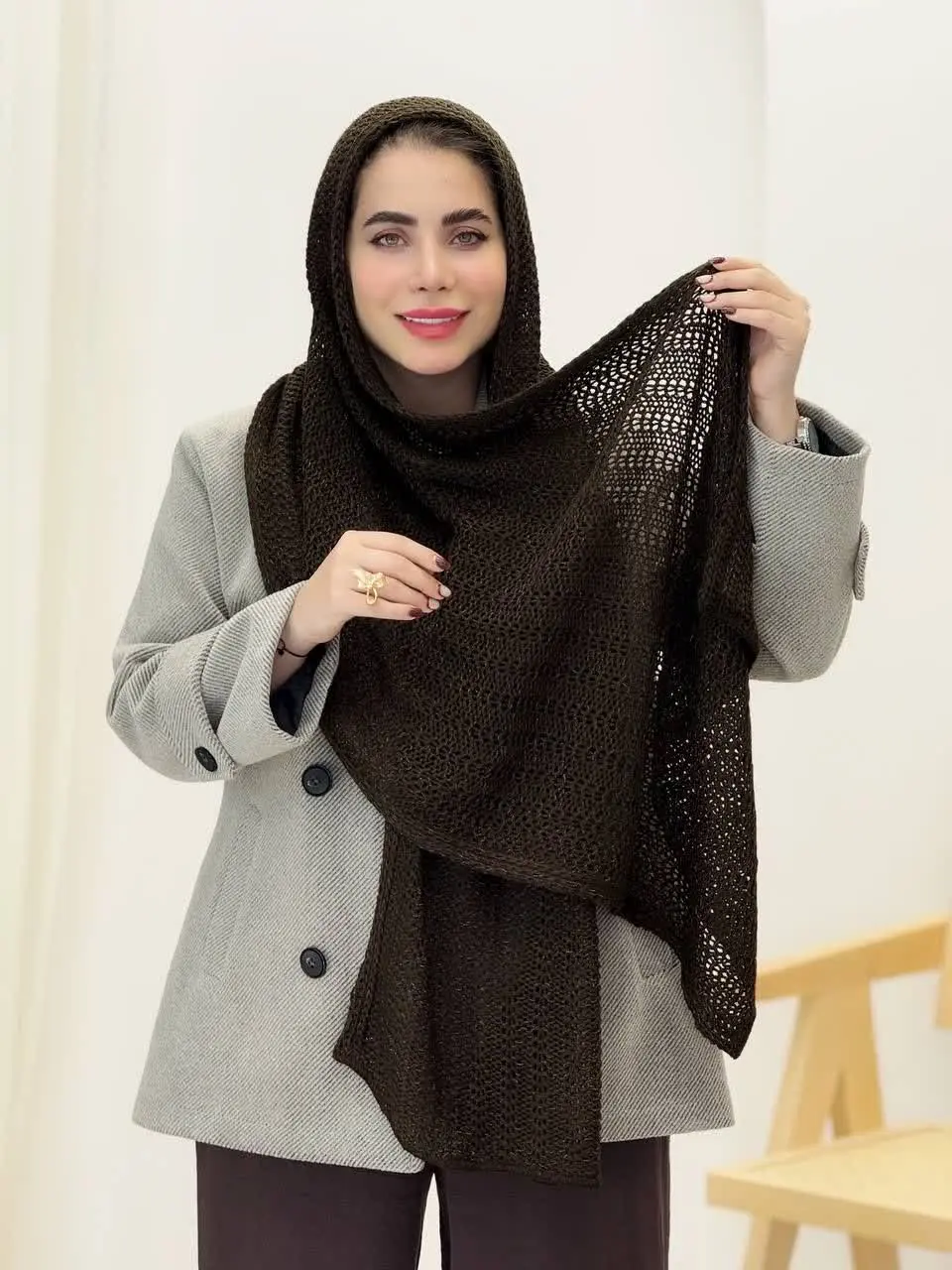 3687-شال بافت نیکا